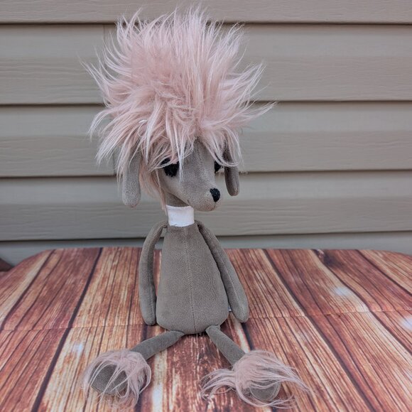 Jellycat Other - Stylish Gray & Pink Jellycat Swellegant Poodle Plush Stuffed Animal Toy
